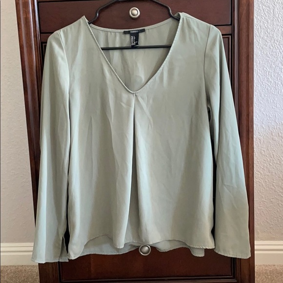 Forever 21 Tops - Forever 21 Sage Green Top